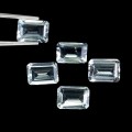Akwamaryny kamienie naturalne 5 sztuk IF-VVS 5.17ct