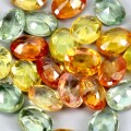 Szafiry Songea kamienie naturalne 4.7ct 28 sztuk IF VVS