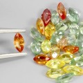 Szafiry Songea kamienie naturalne 4.00ct 30 sztuk IF VVS