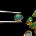 Opale ogniste 4.65ct kamienie naturalne 35 sztuk IF AAA