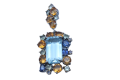 Wisiorek srebrny naturalny 17ct topaz sky cytryny kianity turmaliny