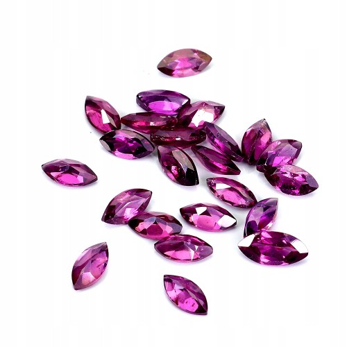 Granaty rodolity kamienie naturalne 23 sztuki 5.13ct IF VVS