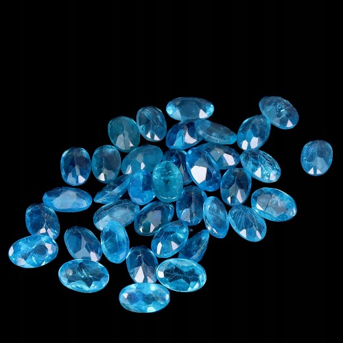 Apatyty paraiba blue kamienie naturalne 7.75ct 38 sztuk