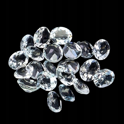 Akwamaryny kamienie naturalne 20 sztuk IF-VVS 5.3ct