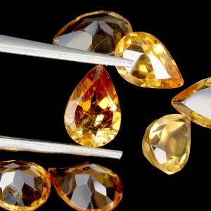 Cytryny kamienie naturalne 4.4ct 7 sztuk