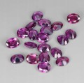 Granaty rodolity kamienie naturalne 20 sztuk 6.6ct IF VVS