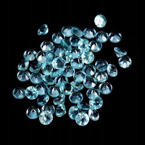 Apatyty neon blue kamienie naturalne 5.13ct 56 sztuk