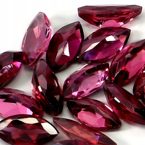 Granaty rodolity kamienie naturalne 16 sztuk 5.21ct IF VVS
