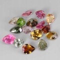 Turmaliny kamienie naturalne IF-VVS 4.24ct 18 sztuk