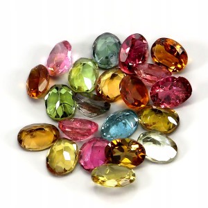 Turmaliny kamienie naturalne IF-VVS 6.2ct 20 sztuk