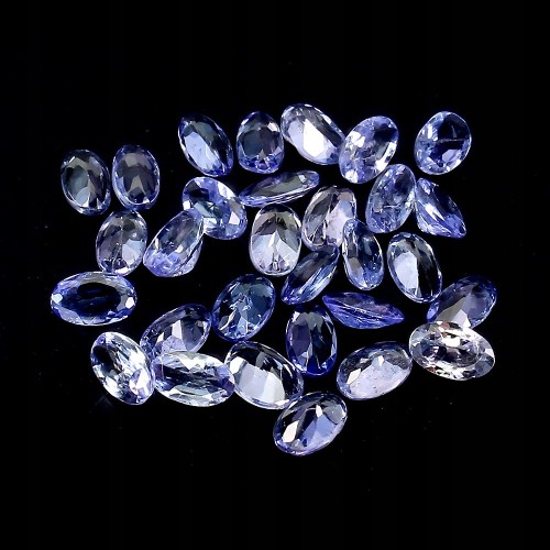 Tanzanity 29 sztuk kamienie naturalne IF VVS 5.45ct