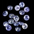 Tanzanity 16 sztuk kamienie naturalne IF VVS 4.07ct