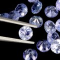 Tanzanity 16 sztuk kamienie naturalne IF VVS 4.07ct