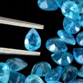 Apatyty paraiba blue kamienie naturalne 4.1ct 33 sztuki
