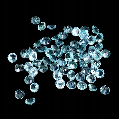 Apatyty neon kamienie naturalne 4.55ct 65 sztuk