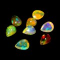 Opale ogniste 4.29ct kamienie naturalne 8 sztuk IF