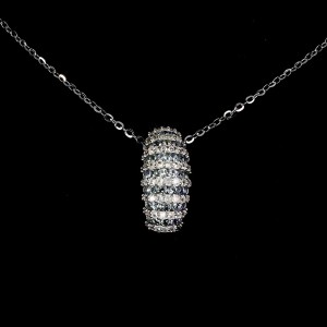 Naszyjnik srebrny 925 naturalne niebieskie szafiry białe topazy elegancki