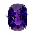 Zjawiskowy pierścionek srebrny naturalny ogromny 21.8ct ametyst r 16 925