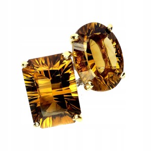 925 Pierścionek srebrny zjawiskowy naturalne 28.5ct cytryny r 16