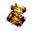 925 Pierścionek srebrny zjawiskowy naturalne 28.5ct cytryny r 16