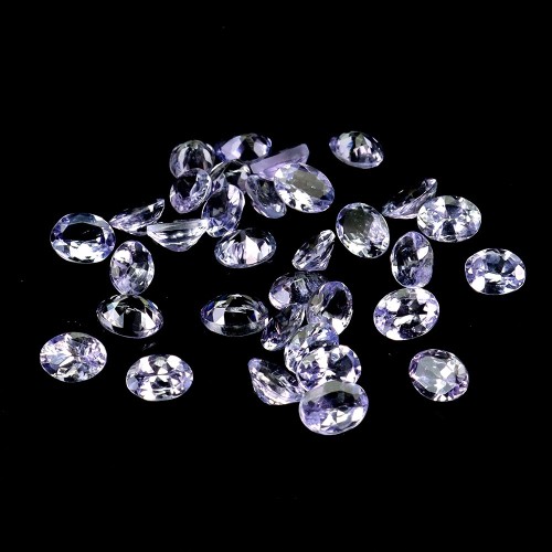 Tanzanity 32 sztuki kamienie naturalne IF VVS 5.15ct