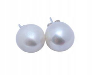 Kolczyki srebrne 925 perły słodkowodne 1