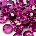 Granaty rodolity kamienie naturalne 25 sztuk 5.12ct IF VVS