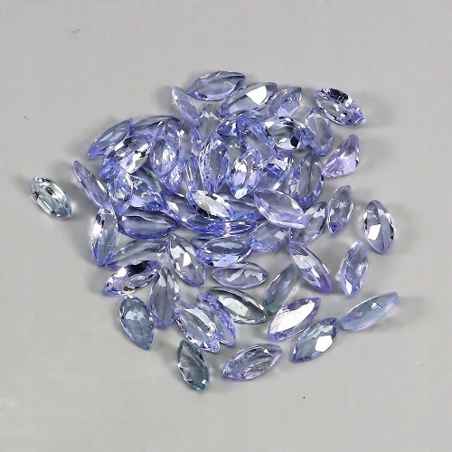 Tanzanity 48 sztuk kamienie naturalne IF VVS 5.16ct