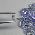 Tanzanity 48 sztuk kamienie naturalne IF VVS 5.16ct