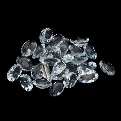 Akwamaryny kamienie naturalne 25 sztuk IF-VVS 4.29ct