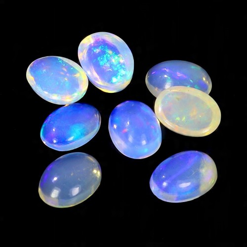 Opale ogniste 4.46ct kamienie naturalne 8 sztuk IF