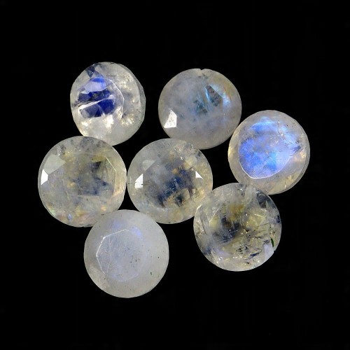 Kamienie księżycowe naturalne 7 sztuk 6.04ct IF VVS