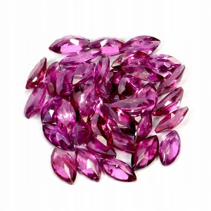 Granaty rodolity kamienie naturalne 38 sztuk 5.95ct IF VVS