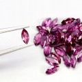 Granaty rodolity kamienie naturalne 38 sztuk 5.95ct IF VVS