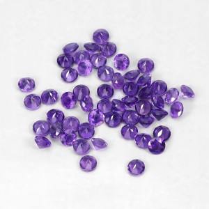 Ametysty kamienie naturalne 44 sztuki IF-VVS 5.13ct