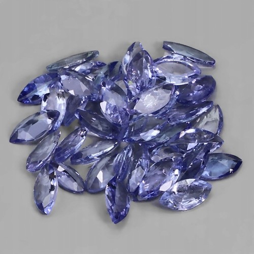 Tanzanity 38 sztuk kamienie naturalne IF VVS 4.04ct