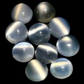 Kamienie księżycowe naturalne 10 sztuk 5.65ct kocie oko