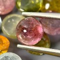 Turmaliny kamienie naturalne IF-VVS 6.55ct 12 sztuk