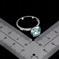 925 Pierścionek elegancki delikatny sky blue topaz naturalny r 15