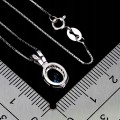 Naszyjnik elegancki delikatny naturalny London Blue topaz cyrkonie 925