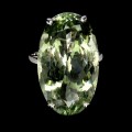 925 Pierścionek srebrny naturalny 25ct prasiolit jak zielony ametyst r 16