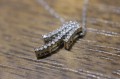 Naszyjnik złoty 10k naturalne diamenty