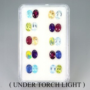 Kamienie naturalne zestaw 20 sztuk 10.11 ct oliwin ametyst apatyt cytryn