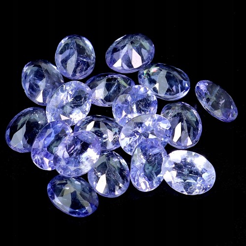 Tanzanity 17 sztuk kamienie naturalne 5.13 ct