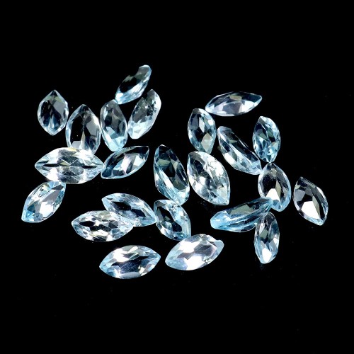Topazy sky blue 30 sztuk kamienie naturalne 4.35 ct