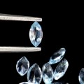 Topazy sky blue 30 sztuk kamienie naturalne 4.35 ct