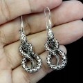 5 Srebrne zjawiskowe wiszące eleganckie kolczyki węże 925