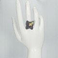 Artystyczny pierścionek beryl topaz oliwiny r 17 925