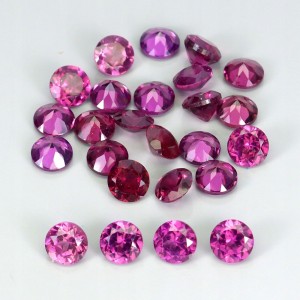 Granaty rodolity kamienie naturalne 25 sztuk 5.24 ct