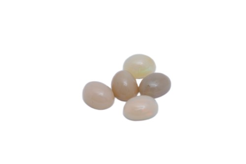 Opale ogniste 7.45ct kamienie naturalne 5 sztuk